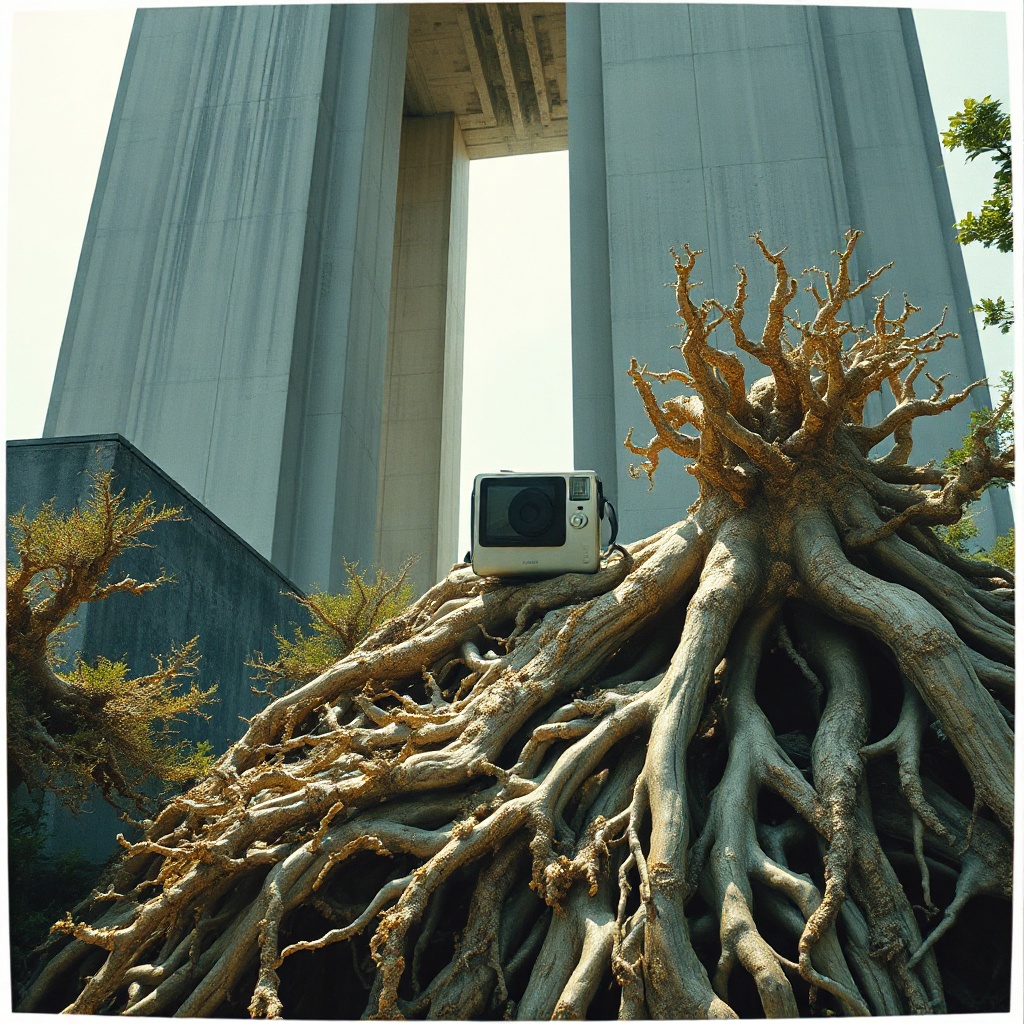 Polaroid Entombed in Mangrove Flesh