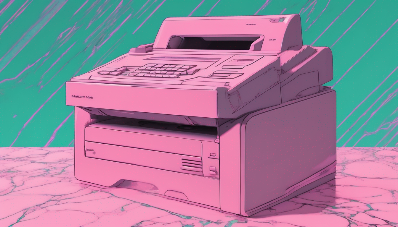 Fax Machine in Repose