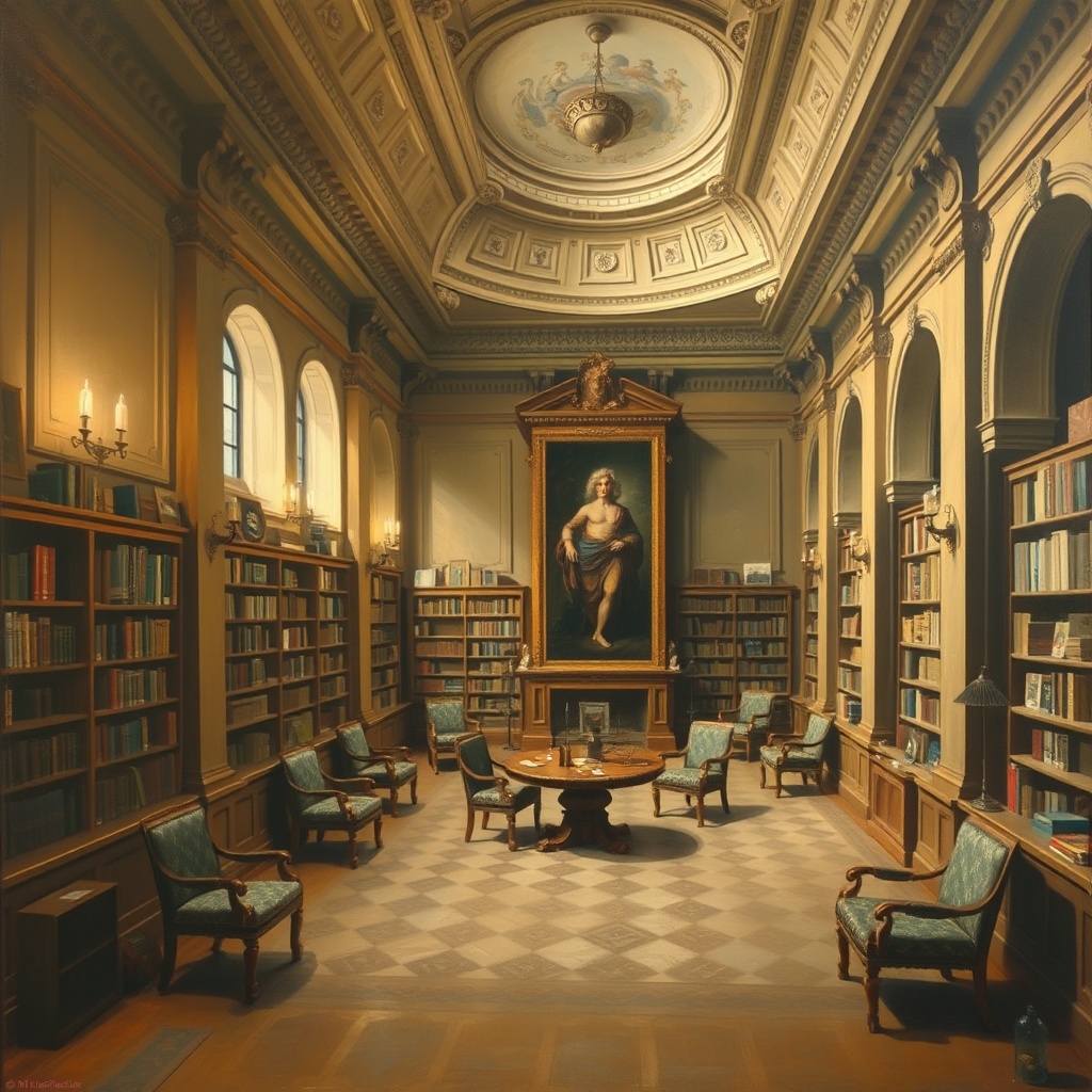 Patience Room Of A Public-library-mezzanine