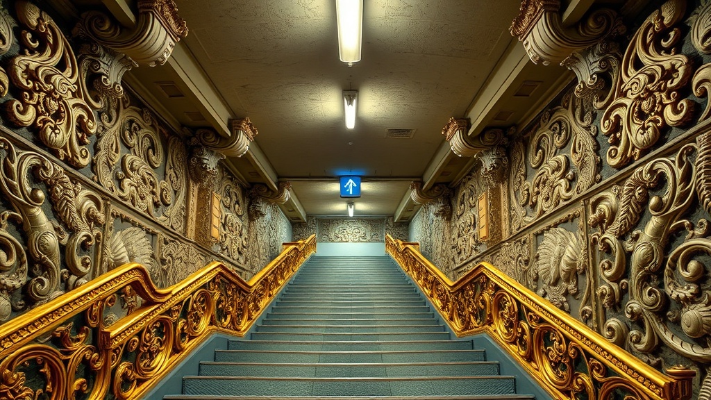 Stairwell of Ten Thousand Lanterns