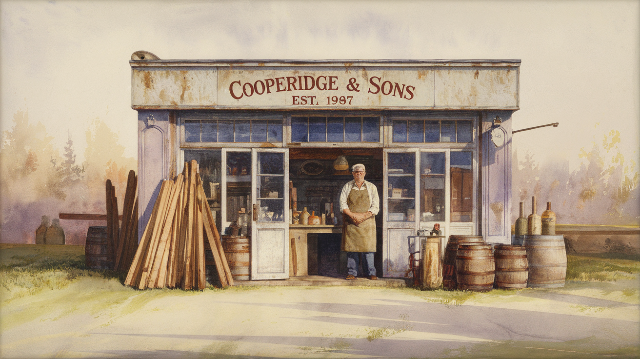The Cooperage Closes at Dusk
