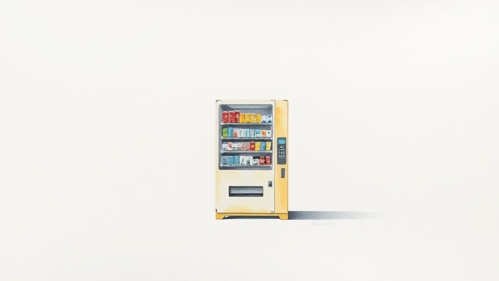 The Dispenser Kneels